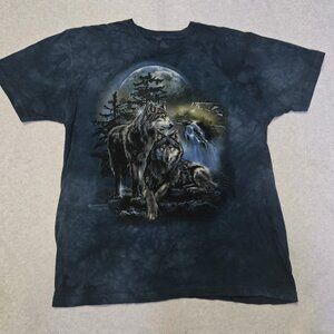 The Mountain Wolves T-Shirt Men;s XL Blue Tie Dye Tami Aba Collection